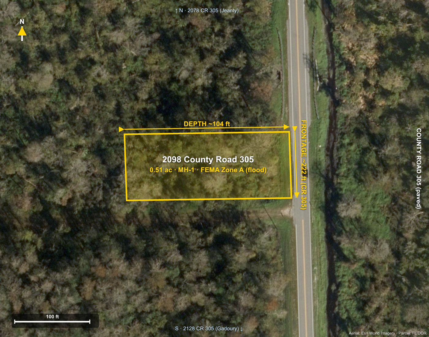 0.51-Acre Rural Lot in Bunnell, FL — Paved Road, Mobile-Home Friendly, Owner Financing